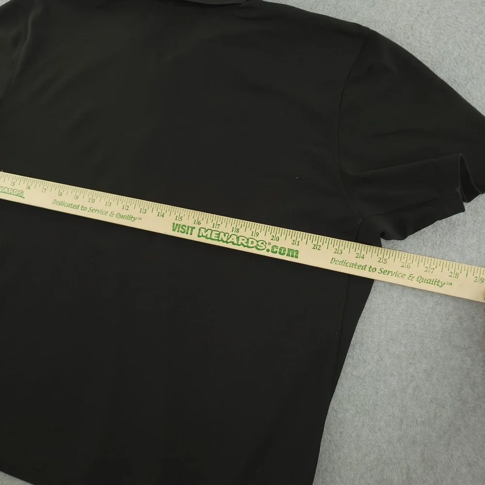 The North Face Polo Shirt Mens 2XL Short Black 1/4 Zip Performance Stretch